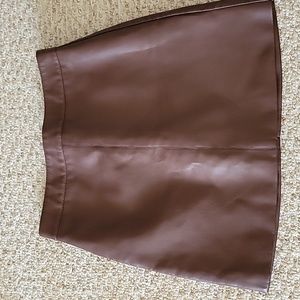 Altar'd State faux leather miniskirt small brown
